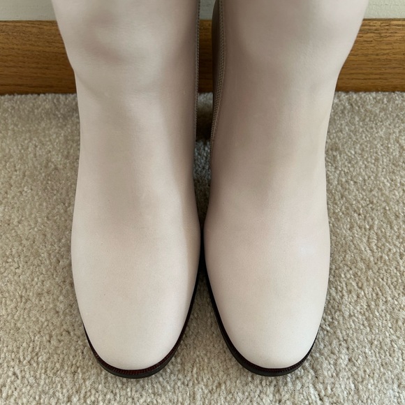 NIB Free People Jeffrey Campbell Ollie Over-the-Knee Boots in Light Grey Leather - Picture 9 of 16